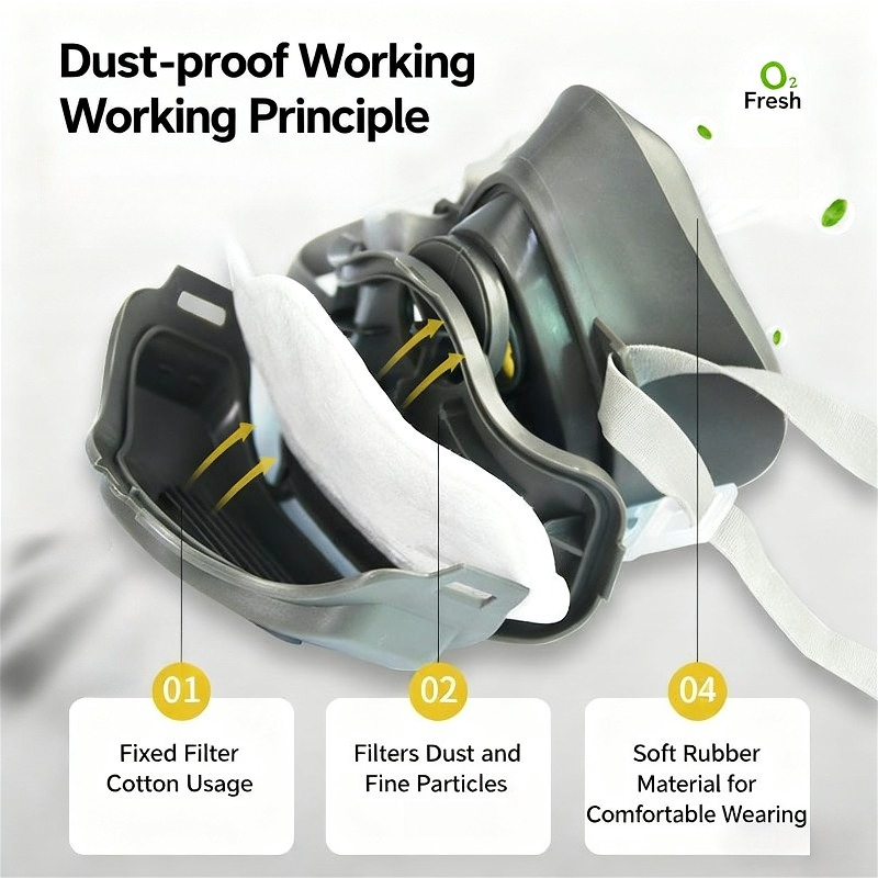 Dust Respirator Dust-Proof Wor - Respirator Half Face ulasan dan harga
