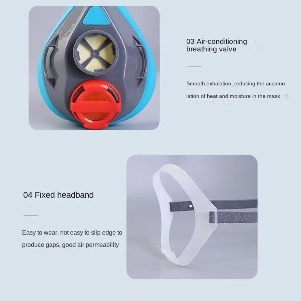 Silicone Dustproof Half Mask R - Respirator Half Face ulasan dan harga