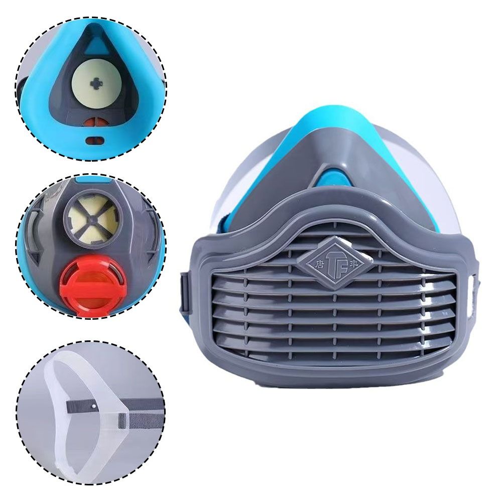 Silicone Dustproof Half Mask R - Respirator Half Face ulasan dan harga
