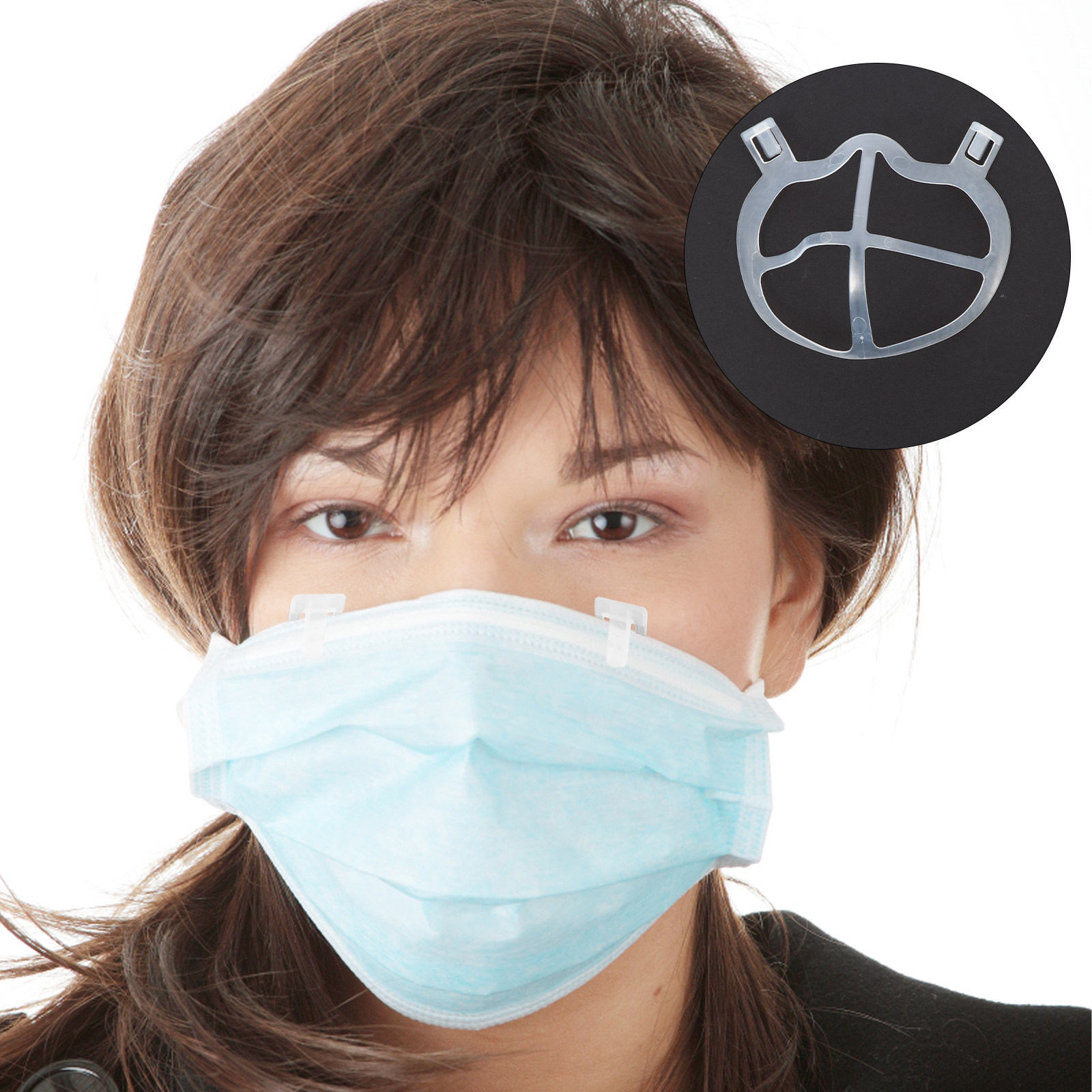 10Pcs Lightweight Odorless Sil - Silicone Mask Bracket ulasan dan harga