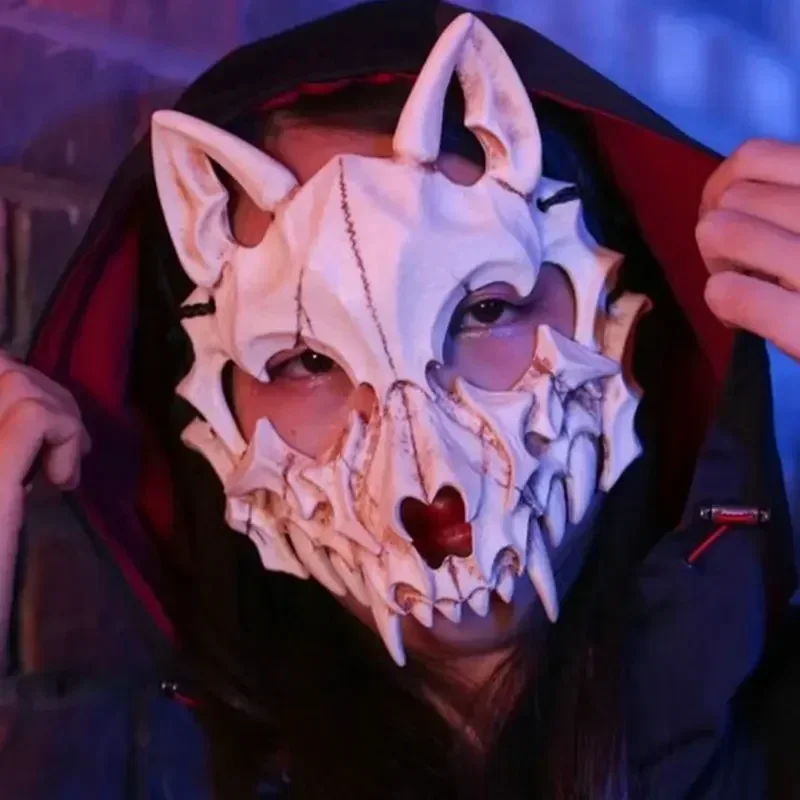 Halloween Horror Mask Half Fac - Respirator Half Face ulasan dan harga